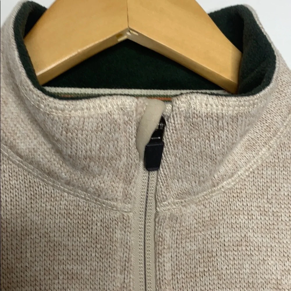Woolrich Quarter Zip Sweater‎ Tan Size Medium